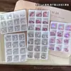 12 Caixas de Joias de Zircônia com Fundo Pontudo para Nail Art Brilho Fundo Coração Quadrado Gordo Ovo de Pombo Longo Formato de Ângulo Reto Diamante Grande