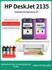 Adequado para Cartucho de Tinta Hp 2135 Cartucho de Tinta para Impressora Hp Deskjet2135 Cartucho de Tinta de Grande Capacidade Cor Preta Tinta Recarregável