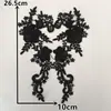 Blanco y negro I bordado de poliéster calado encaje soluble en agua para coser decoración DIY a juego accesorios para ropa accesorios para cuellos