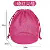 Nueva Bolsa Cosmética de Malla con Cordón, Bolsa Portátil de Viaje para Natación, Bolsa Cosmética de Malla Perezosa, Neceser de Baño