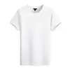 Camiseta Delgada de Ajuste Slim para Hombre Color Verde Militar, Nueva Camiseta de Moda de Manga Corta para Hombre para Verano, Prenda Interior Versátil, Estilo de Marca de Moda