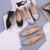 2018 Verão Estilo Coreano Novos Sapatos Femininos Bico Fino Sapatos Baixos Boca Rasa Sapatos de Camada Única