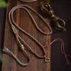 Corda de Pingente Trançada em Algodão Xizang-style Esfregada à Mão Corda de Pingente para Pendurar no Pescoço de Homens e Mulheres Corda de Pingente de Marca de Buddha Thangka Corrente de Lã Corda para Clavícula