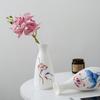 Pigmento blanco quemando cerámica jarrón chino pintado a mano flor seca decoración hidropónica de flores sala de estar dormitorio decoración de arreglo floral dispositivo para flores