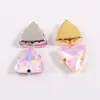 Garra de Triángulo Diamante Cristal Vidrio Cosido a Mano Diamante DIY Ropa Vestido de Novia Zapatos Bolsa Accesorios para el Cabello Accesorios Pegajoso y Cosible