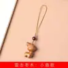 Madeira de Jujuba Fulminada Pingente de Corrente de Celular DIY Chaveiro Pingente de Bolsa Estilo Retro Chinês Atacado do Fabricante