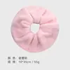 Toalla Secadora de Cabello Scrunchie Tendencia en Tiktok, No Daña el Cabello, Scrunchie de Peluche, Color Sólido, Absorbente, Doble Uso para Lavarse la Cara, Scrunchie Grande