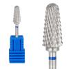 Cabeça de polimento de unha de aço de tungstênio nova de fábrica superfície de remoção de unha passo de dente cruzado cor natural ferramenta de polimento de unha de aço de tungstênio