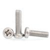 Tornillo de Cabeza Redonda Cruzada de Acero Inoxidable 304 PM Yuan Dientes de Máquina Cabeza de Pan GB818m1.2m1.4m2m2.5-10 PCT