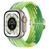 Nuevo Modelo Adecuado para Correa de Apple Watch Apple Iwatch11 Versión Arcoíris Correa Tejida Correa de Nailon Ajustable
