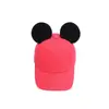Gorras Infantiles Estilo Coreano para Niños y Niñas, Gorra de Béisbol de Color Sólido con Dibujos Animados y Diseño de Orejas Grandes, Sombrero de Sol de Verano