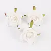 Cabezas de Flores de Rosa Artificiales Retro Estilo Europeo de 7 cm, Materiales para Corona DIY Hecha a Mano, Flores Falsas con Acabado de Alta Gama, Flores Artificiales Realistas