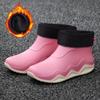 Sapatos de chuva de casal de tubo curto transfronteiriço Sapatos masculinos de cano baixo Estilo coreano Sapatos de água Fundo grosso Boca rasa Sapatos de borracha de cozinha antiderrapantes para homens e mulheres