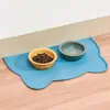 Tapete de Silicone para Pet Novo Transfronteiriço Tapete para Gato e Cachorro Tapete Anti-respingo Antiderrapante Impermeável Fácil de Limpar Necessidades Diárias