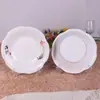 Tigela Rasa para Sopa Imitação Porcelana Melamina Tigela Plástica Espessa Durável Tigela de Sopa Flor de Ameixa Mesa de Restaurante Hotel Tudo-em-Um Tigela Grande