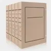 Fornecimento Direto da Fábrica de Caixas para Documentos Sem Ácido em Pacote com 10 Unidades, Caixas para Arquivo de Papel Kraft Padrão Novo, Caixas Personalizadas para Arquivo