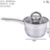 Venta al por mayor del fabricante Olla para sopa de acero inoxidable 201 de alta calidad, engrosada, de 5 capas en el fondo, apta para alimentos, olla para estofado con doble asa, olla antiadherente, olla para postres