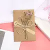 Cartões de aniversário criativos estilo retrô, cartões de felicitações de alta qualidade, papel kraft, DIY com flores secas, para expressar gratidão e enviar bênçãos, adequados para formatura e o Festival Qixi