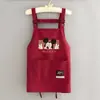 Delantal Resistente al Agua de Estilo Fresco y Sencillo para Uso en la Cocina, Delantal de Cocina con Texto Impreso, Ropa de Trabajo Protectora para Mujeres en Entornos de Catering y Restaurantes