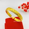 Suministro en Vivo Pulsera Abierta de Cinco Flores de Gama Alta Estilo Étnico Simple Pulsera de Girasol Joyería para Mujer Venta al por Mayor