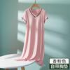 Camisola de Manga Curta em Modal para Mulheres, Estilo Fino de Verão com Bojo, Vestido, Pijama de Maternidade Novo 2026, Roupa de Casa