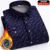 Venta Directa de Fábrica Camisa Cálida para Hombre Invierno Terciopelo Engrosado Cuadros Manga Larga Tallas Grandes