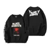 Moletom Cross-Border Black Sabbath Banda de Rock Gola Redonda com Capuz Tamanho S Escuro Europeu