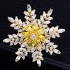 Broche Elegante de Copo de Nieve Estilo Coreano Danza de Nieve Elegante Elegante Pin Atmosférico Vestido Cheongsam Abrigo Corsage