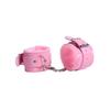 Esposas de cuero pu con forro de polar para mujer, accesorios, juguetes, grilletes, tobilleras de hierro, no lastiman las manos, accesorios para fotos, COS, chica caliente, estudiante