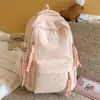 Mochila Escolar Fofa Mochila Escolar de Grande Capacidade Mochila Casual para Viagem Cor Macaron Mochila Escolar Fresca
