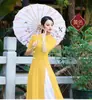 Dança Quadrada Primavera e Verão Nova Dança Clássica Dança Étnica Cheongsam Rima Mesa Performance Dança de Prática Vestido de Tela Terno Feminino