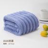 Toalha de rosto listrada vertical para casa macia absorvente veludo coral coberta toalha de casal veludo coral presente atacado