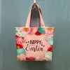 Bolsas de Páscoa Transfronteiriças em Estoque para Caças aos Ovos e Festas, Sacolas de Presente Reutilizáveis, Sacolas de Tecido Não Tecido Laminado