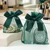 Bolsas para Joias com Laço em Estoque, Bolsas de Rede Transparentes Multicor, Bolsas para Armazenamento de Anéis e Joias, Bolsas com Cordão para Cosméticos