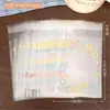 Bolsa Adhesiva Linda Creativa para Mascotas, Bloc de Notas, Bolsa de Empaque para Tarjetas Pequeñas, Pulsera de Joyería, Bolsa de Empaque para Objetos Pequeños, Bolsa de Regalo Reempaquetada