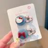 Grampo de Cabelo Fofo de Gatinho para Bebê Menina Grampo Doce de Princesa para Testa Grampo de Bico de Pato Lateral Clássico de Gato Xadrez