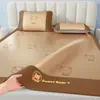 2026 Novo Modelo 3D Composto Sanduíche Rattan de Gelo Mat de Seda de Gelo - Ursinho Doce