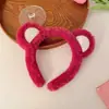 Tiara de Pelúcia Sapo Fofo 2025 Novo Estilo para Lavar o Rosto, Prendedor de Cabelo, Grampo de Cabelo, Tiara de Desenho Animado, Acessório de Cabelo