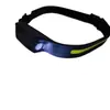 Sensor de Onda Popular de Silicone Transfronteiriço Lâmpada de Viagem ao Ar Livre Aventura Multifuncional Lanterna de Cabeça Portátil Lanterna Aventura ao Ar Livre