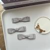 Accesorios de tela con lazo superpuesto estilo japonés y coreano para niña, horquillas, fundas para teléfono móvil, calcetines, zapatos, flores, accesorios de ropa