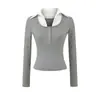 Camiseta Estilosa e Picante para Meninas, Color Block, Falsa Peça Dupla, Manga Curta Longa, Novo Top Básico Versátil Slim Fit para Primavera