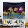 Tapiz de Bosque de Hongos Luminosos Transfronterizo Decoración de Atmósfera para el Hogar Tapiz para Colgar en la Pared Tela para Colgar de Fondo Estilo Ins