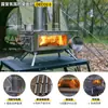 Estufa de Leña para Camping al Aire Libre Transfronteriza Estufa para Calentar Té de Camping Plegable Portátil de Acero Inoxidable