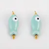 Aço Inoxidável 304 Cerâmica Peixe Feio Pingente Pulseira Feia Fofa Colar Pingente Artesanal DIY Acessórios de Joias