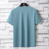 2025 Verão Novo Casual Wear Camiseta Esportiva Manga Curta Masculina Algodão Arenoso Linho Gola Redonda Respirável Top Masculino plus size