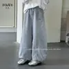 Calça YOJIA para Meninas Estilo Primavera e Outono 2026 Nova Estilosa Larga Casual para Meninas Pequenas Calça de Moletom Infantil Roupa de Outono