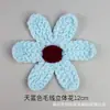 J05 Novo Fio de Crochê Versátil Feito à Mão de Bai Xi - Cachecol, Chapéu, Suéter com Flores 3D, Suéter de Lã Infantil com Flores