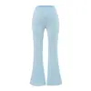 Calça de Yoga Lyocell Tencel para Mulheres, Cintura Alta, Levanta Bumbum, Sensação de Pele Nu, Justa ao Corpo, Alta Elasticidade, Calça Fitness, Calça Casual Flare para Uso ao Ar Livre