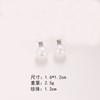 Pendientes de circonita con microincrustaciones de perla, pendientes de aguja de plata 925, retro, sencillos, de alta gama, redondos y exquisitos, para mujer, venta al por mayor