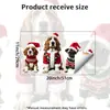Adesivos Eletrostáticos de Janela de Natal para Pets Fofos, sem cola, não danificam o vidro, adequados para janelas de sala e quarto, adesivos decorativos para atmosfera festiva